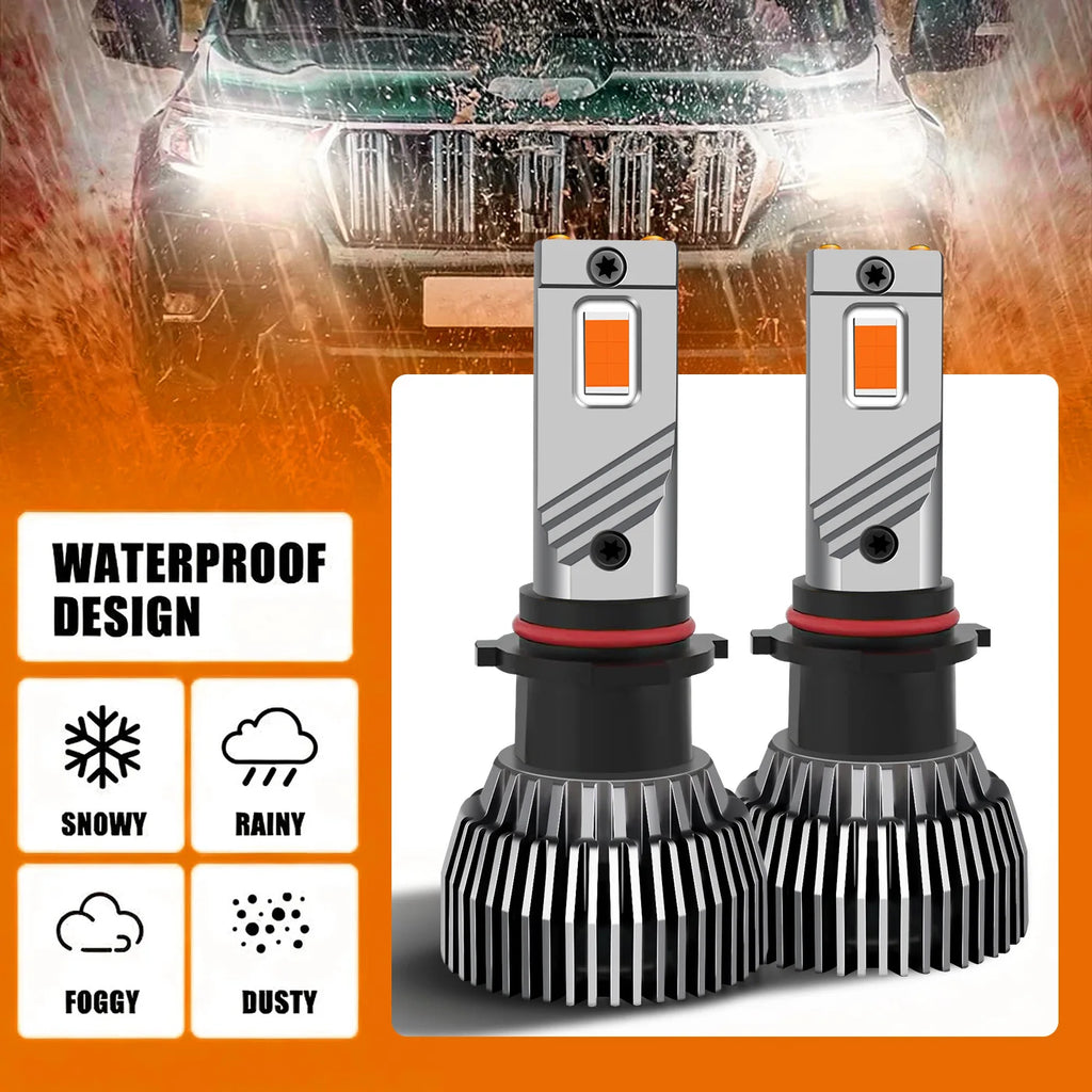 Dual Liquid Cooled Copper Pipe LED Auto Light Kit | 130W Faros LED for H11 9005 9006 880 H3 PSX24W PSX26W 5202 P13W Bulbs