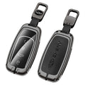 GPRGIT Leather Zinc Alloy Smart Key Case Cover for Chery Tiggo 7 Tiggo 8 Pro 8 PLUS Arrizo 5 Keyless Holder Protector Shell