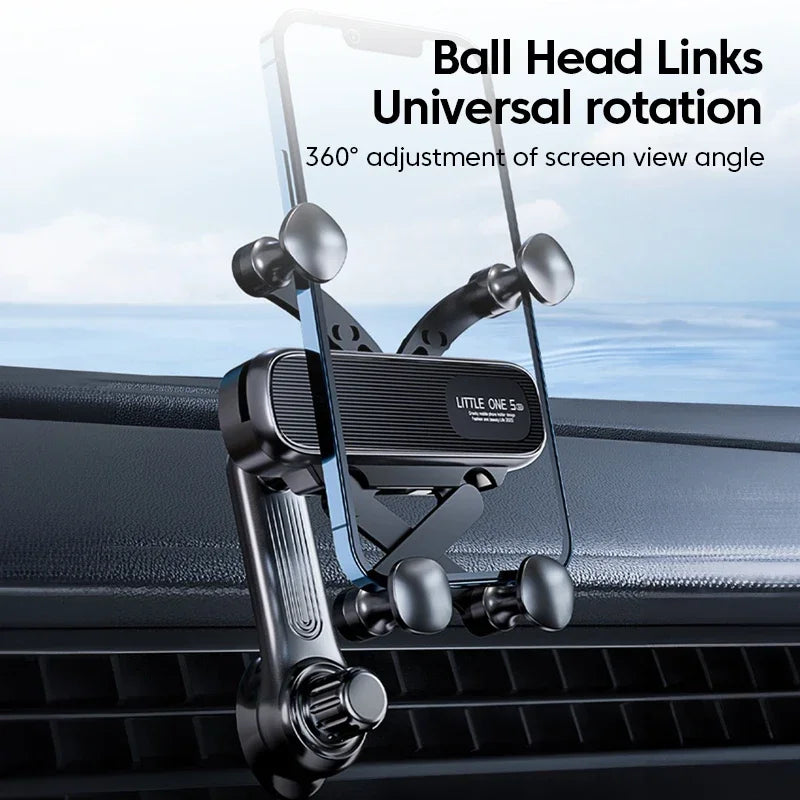 GPRGIT 360° Rotatable Gravity Car Phone Holder Car Air Vents Clip Mount Stand Extension Rod in Smartphone Holder Bracket GPS Support