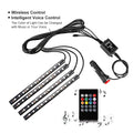 GPRGIT Remote 5050 RGB LED Strip Lamp USB Car Interior Atmosphere Ambient Light 12V 72W