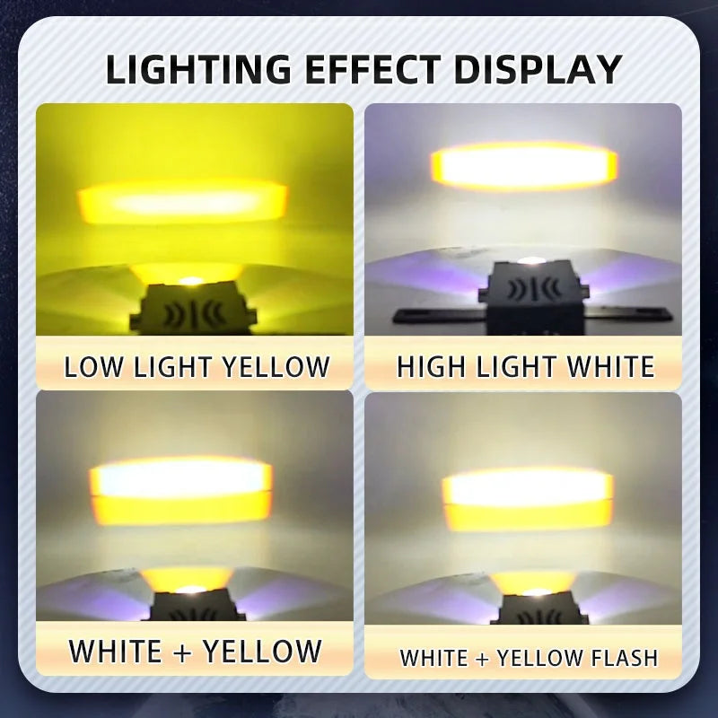 Car Auxiliary Lights Spotlights With Fan Led Grille Lights Driving Fog Work Light External Off-road Vehicle Truck