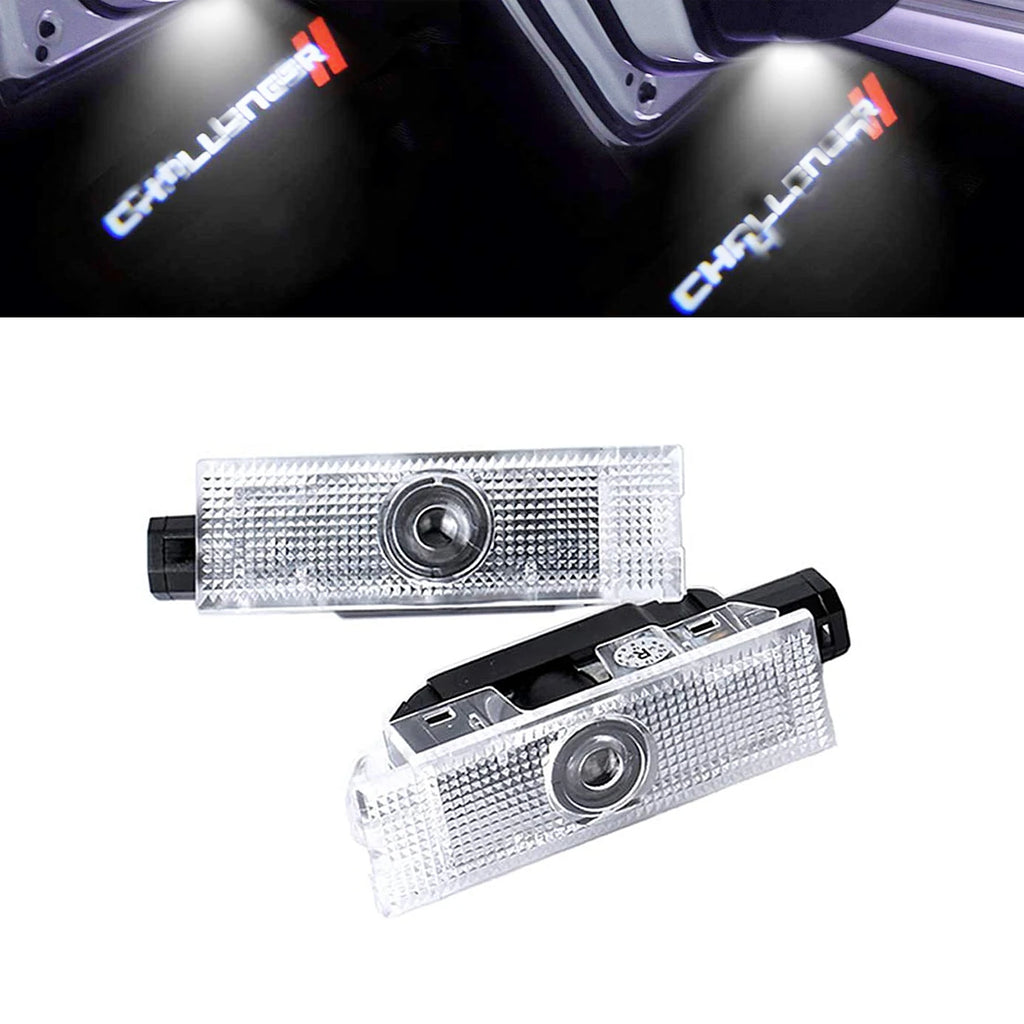 GPRGIT Car LED Logo Lights Ghost Door Projector Welcome Light Emblem Lamp for Dodge Challenger