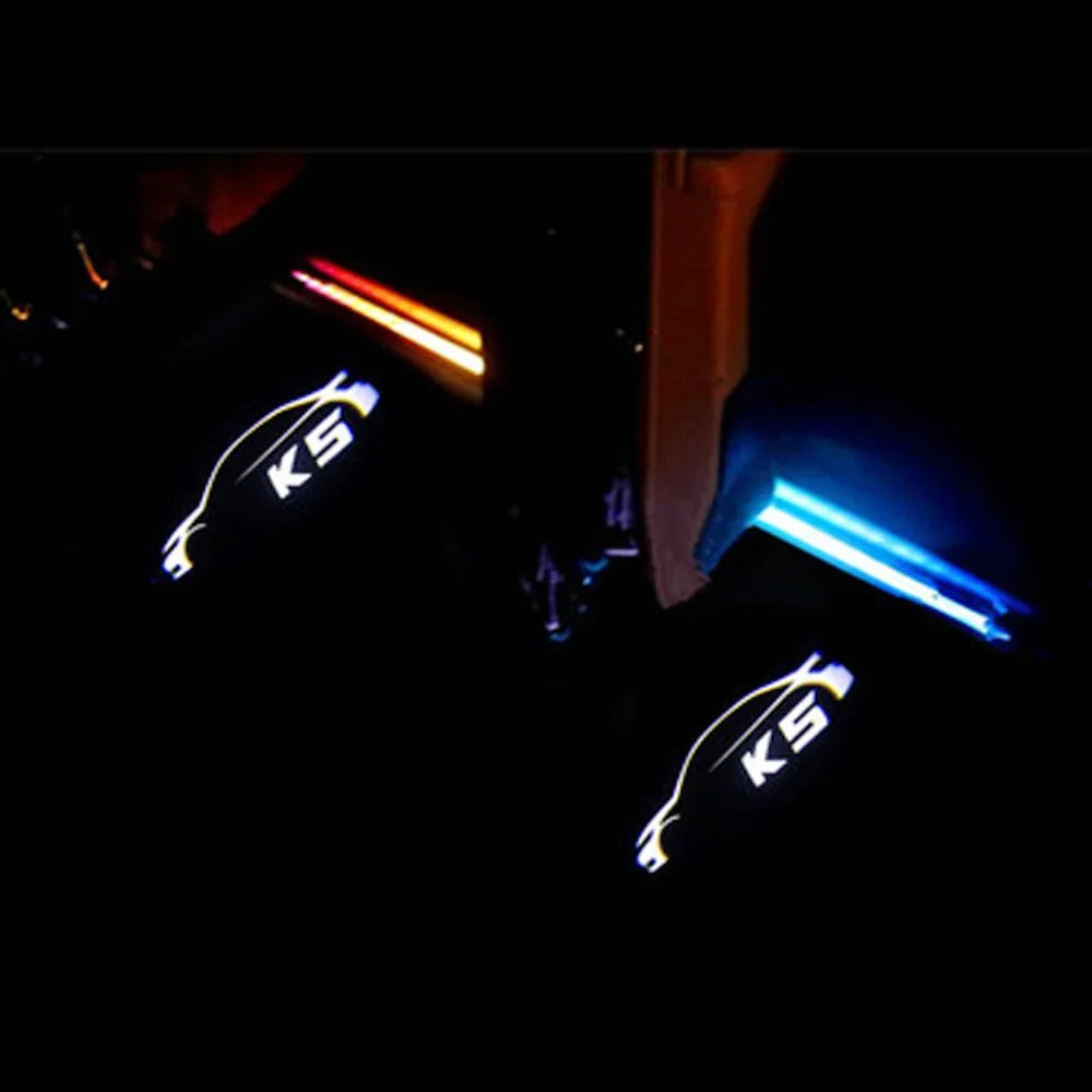 GPRGIT LED Courtesy Projector Lamp Car Door Welcome Ghost Light for KIA K5 Optima