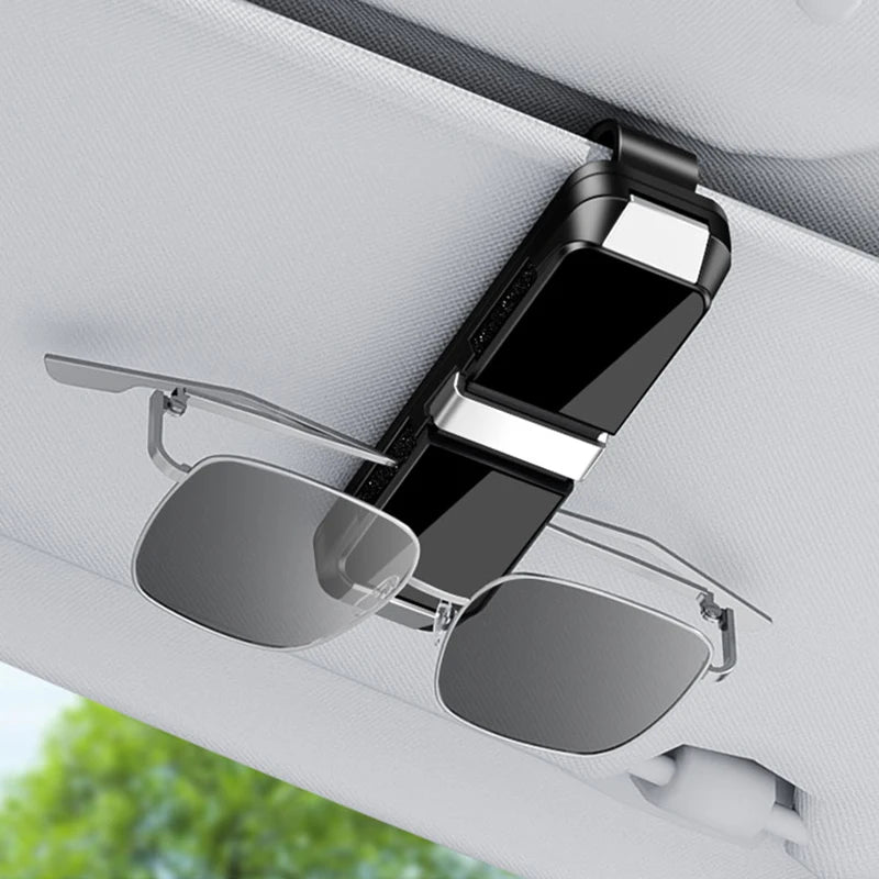 GPRGIT Dual-Ended Car Sun Visor Sunglasses Holder Clip ABS Universal