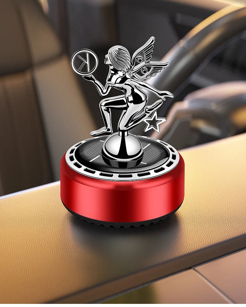 GPRGIT Creative Angel Design Luxury Portable Car Perfume Dashboard Ornament Metal with Aromatherapy