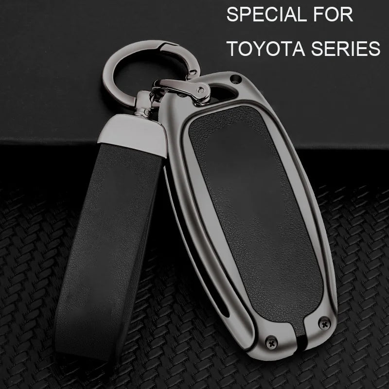 GPRGIT Zinc Alloy Leather Car Logo Key Case Cover for Nissan Qashqai J10 J11 X-Trail T31 T32 Kicks Tiida Pathfinder Murano Note Juke