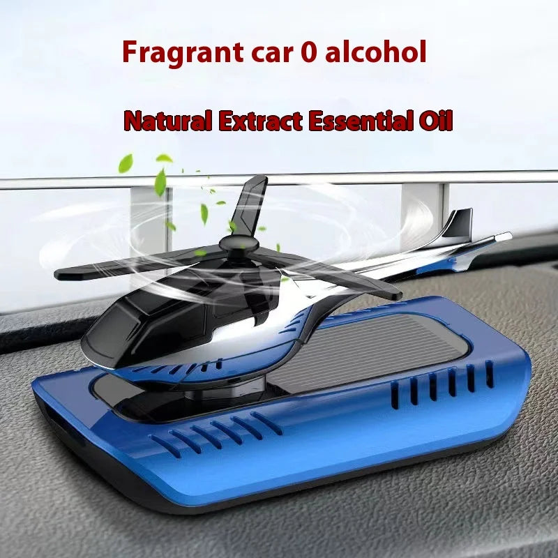 GPRGIT Solar Airplane Car Aromatherapy Dashboard Ornament Plastic Solar-Powered 5ml