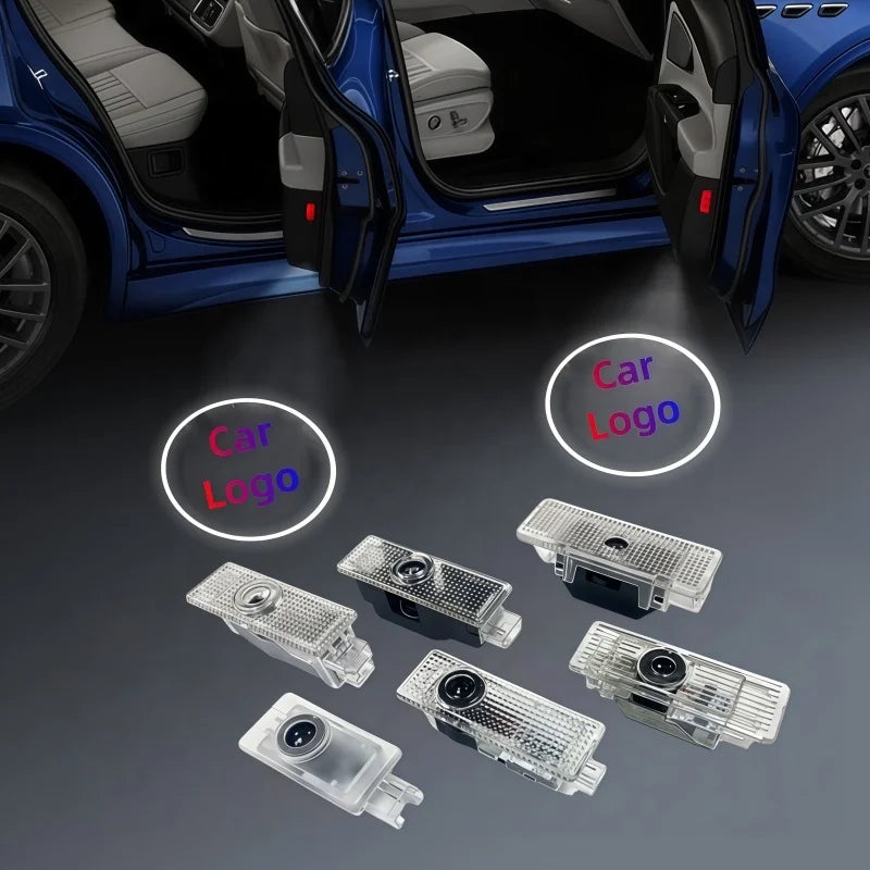 Custom Logo Auto Door Welcome Light Projection Lamp Energy Saving Car Decoration
