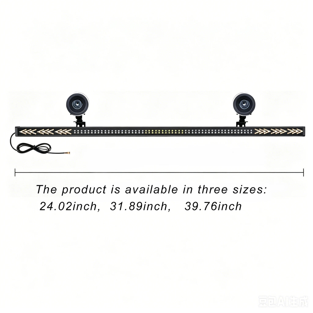 GPRGIT 12V LED Traffic Advisor Arrow Stick Light Bar 216 LED Sequential Strobe Suction Cup Mount