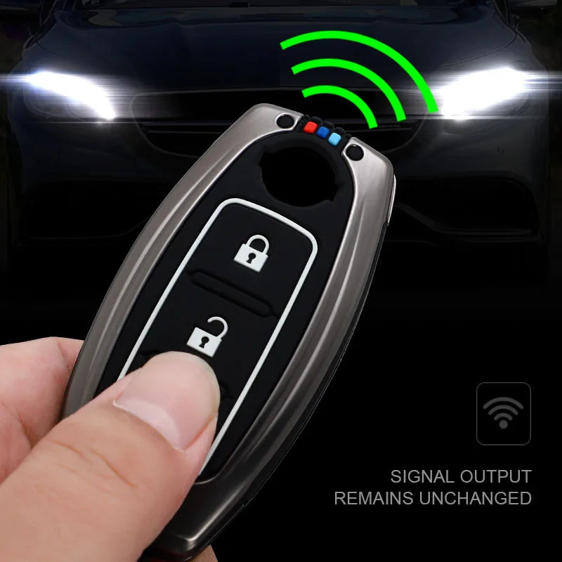 GPRGIT Zinc Alloy Remote Key Case Cover Shell for Nissan Qashqai X-Trail T31 T32 Juke J10 J11 Tiida Altima Pathfinder Kicks