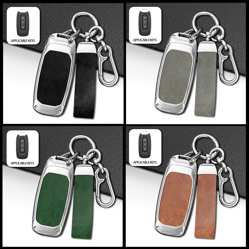 GPRGIT Car Smart Key Cover Case for Ford Territory EV Keyless Bag Shell Holder Protector Keychain Keyring