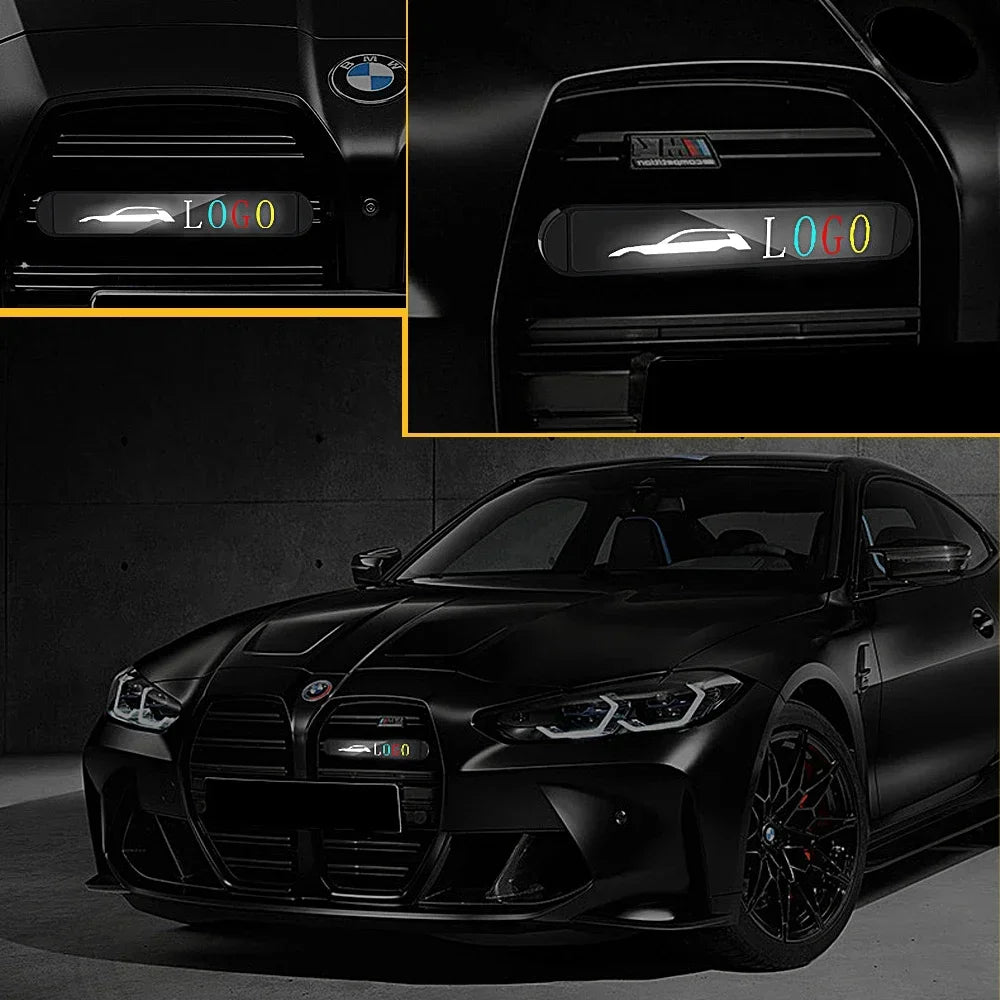 GPRGIT LED Front Grille Sign Badge Illuminated Emblem for Audi A8 Q1 Q2 Q3 Q4 Q5 1W 12V