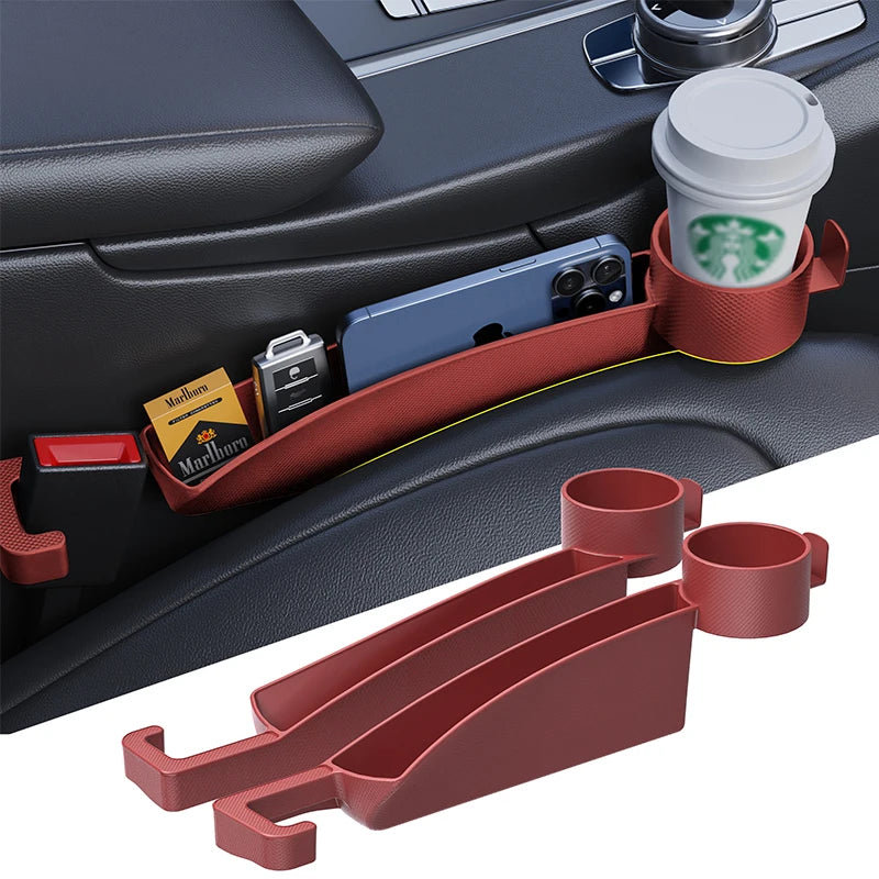 GPRGIT Car Seat Gap Storage Box Spacer Filler for Vehicle Cup Holder Organizer Decorative Accessory