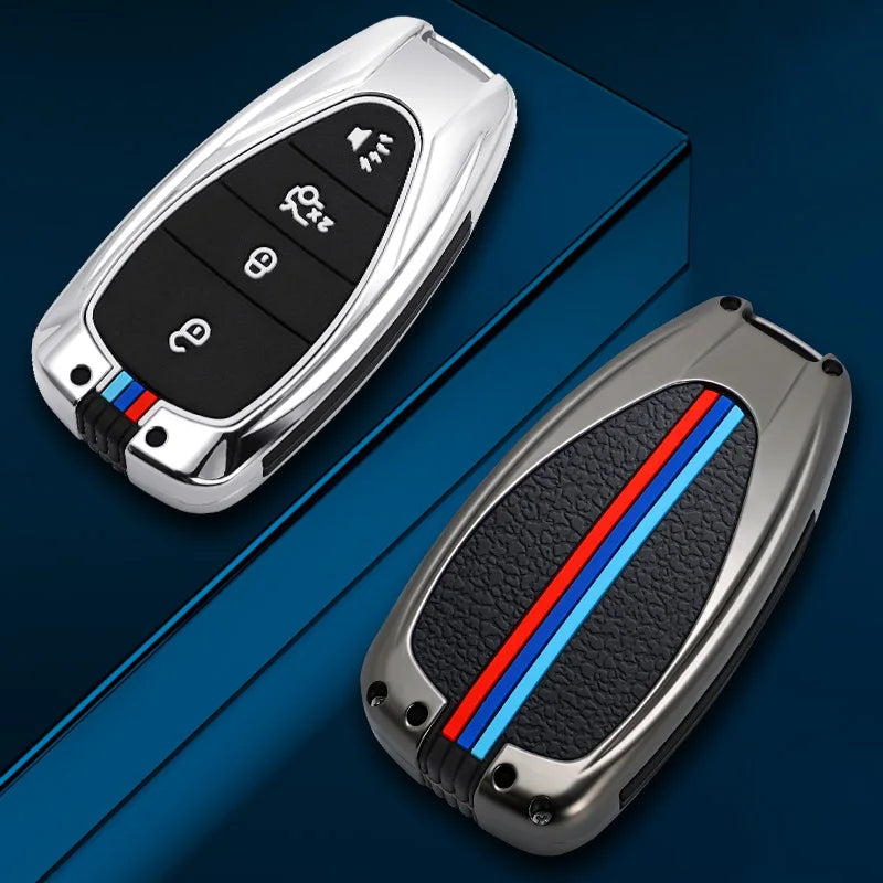 GPRGIT Zinc Alloy Car Key Fob for Chevrolet Malibu XL Cruze Spark Camaro Volt Bolt Trax Equinox Accessories Smart Key Case