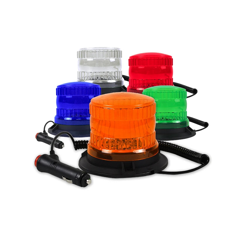Red Zone Forklift 24W Amber Truck Warning Light Safety 24 Led Magnet Emergency Warning Light Cob Led Work Light