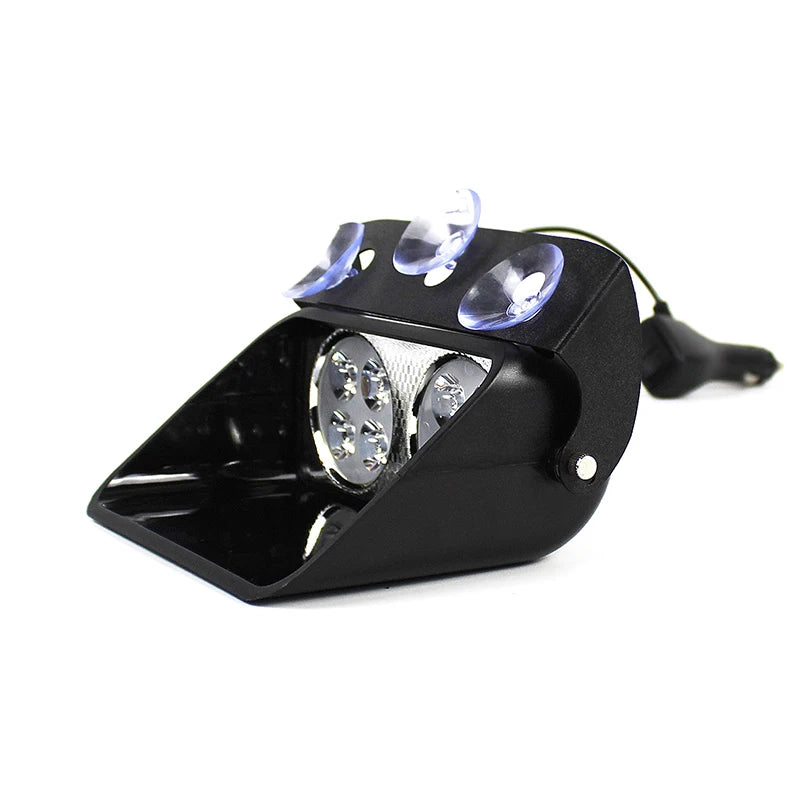 New Car Windshield S8 LED Warning Light Red Blue Strobe Lights Emergency Suction Cup 12V IP65 Waterproof Universal Fitment
