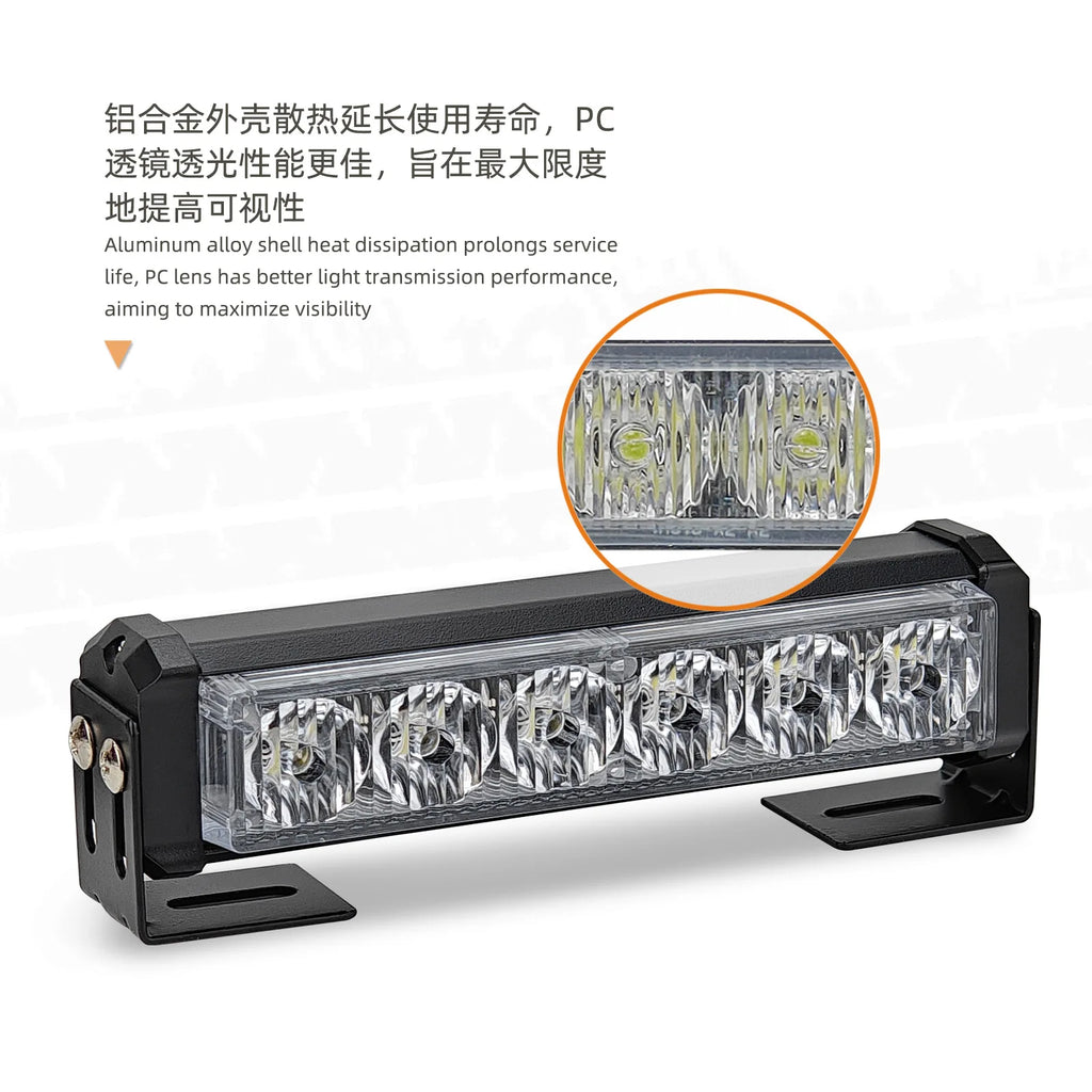 2in1 Super Bright 12V COB LED Lights White Red Blue Strobe Light Remote Control Wireless Auto Electronics Daytime Light Light