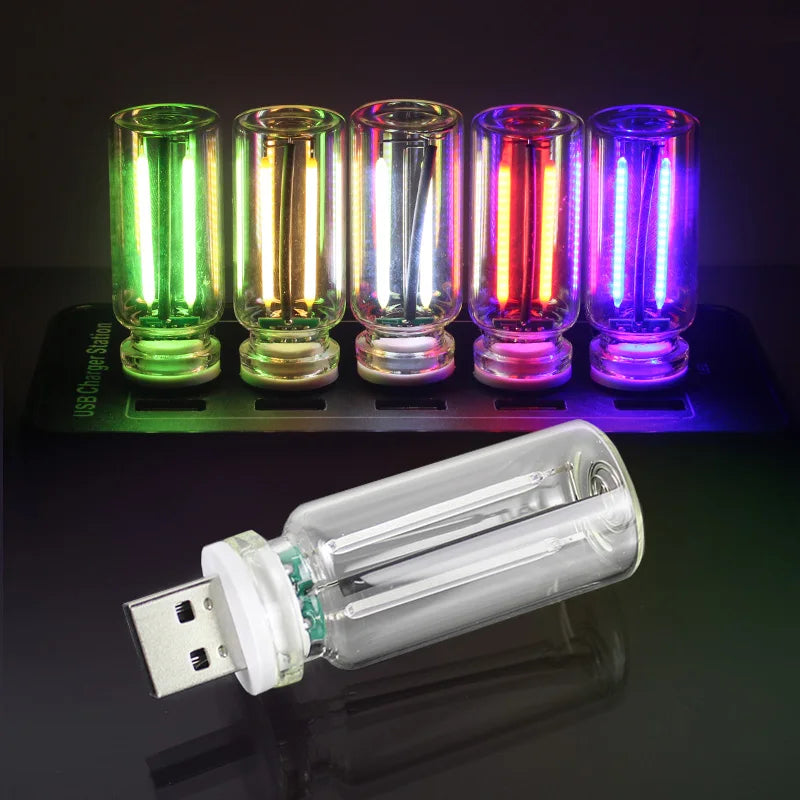 GPRGIT Atmosphere Light 5V USB Touch Control Mini LED Nightlight - 2W, 5V USB, Glass Shell, Touch Control