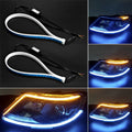 GPRGIT Two-Color Ultra-Thin Daytime Running Light Strip Light Flexible LED Turn Signal Light