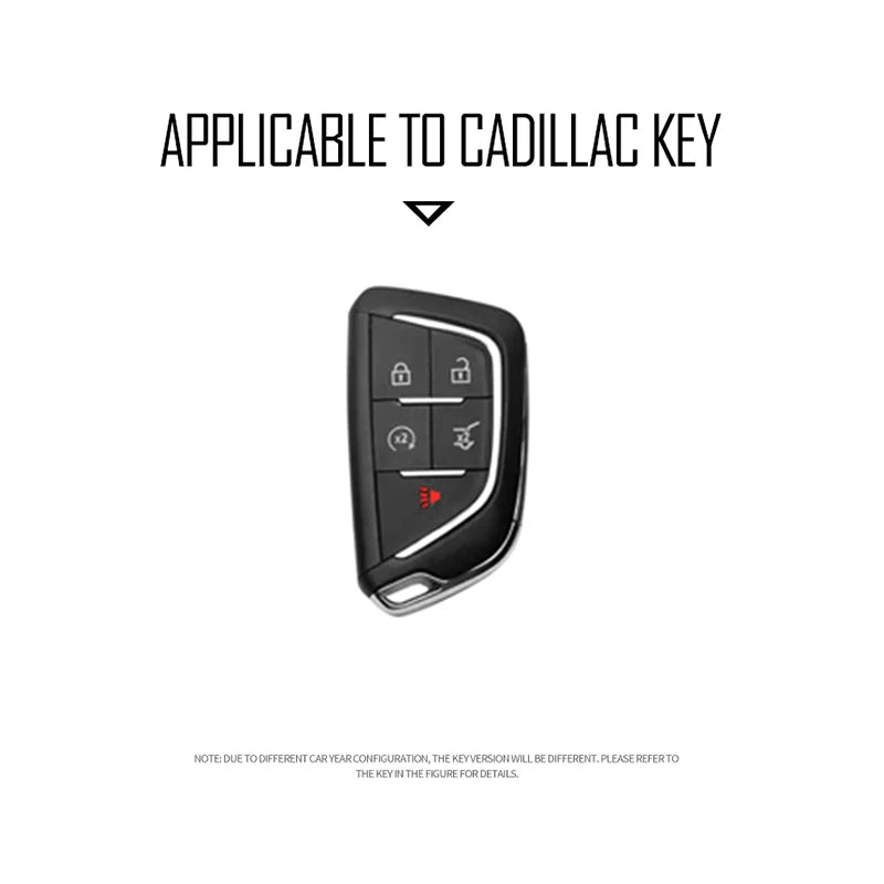 GPRGIT Metal Car Key Shell Cover Case for Cadillac Escalade CT4 CT4-V CT5 XTS CT6 C8 for GMC Yukon 2021 2022 Remote Fob