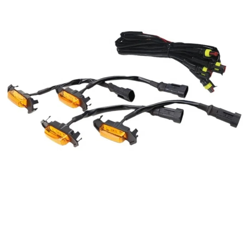 GPRGIT 4-Piece 6SMD LED Grille Light for Toyota Tacoma 2016-2019 - DRL Yellow/White Fog Warning Light