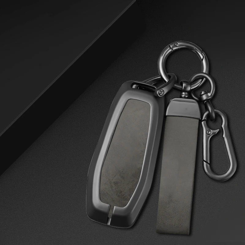 GPRGIT Zinc Alloy Car Key Cover Holder Fob for Ford Fusion Mondeo Mustang F-150 Explorer Edge 2015 2016 2017 2018