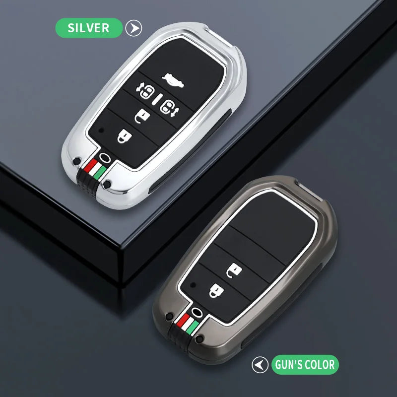 GPRGIT Metal Car Key Shell Cover Case Fob for Toyota Hilux Fortuner Land Cruiser Camry Corolla Crown RAV4 Highland Keyless Accessories