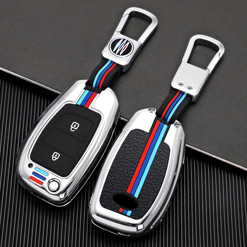 GPRGIT New Flip Zinc Alloy Car Key Case for Hyundai IX25 IX35 Elantra Solaris Sonata Santa Fe Sport Tucson Holder Keychain Accessories
