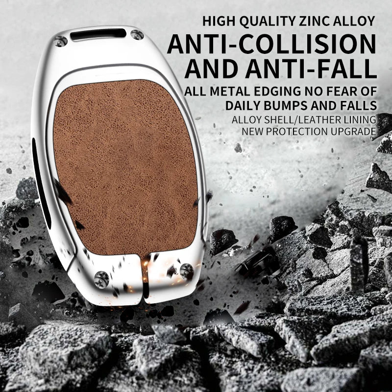 GPRGIT Zinc Alloy Leather Car Key Case Cover for Maxus G50 Plus LDV D60 G10 G20 RV V80 V90 T60 T70 EUNIQ5
