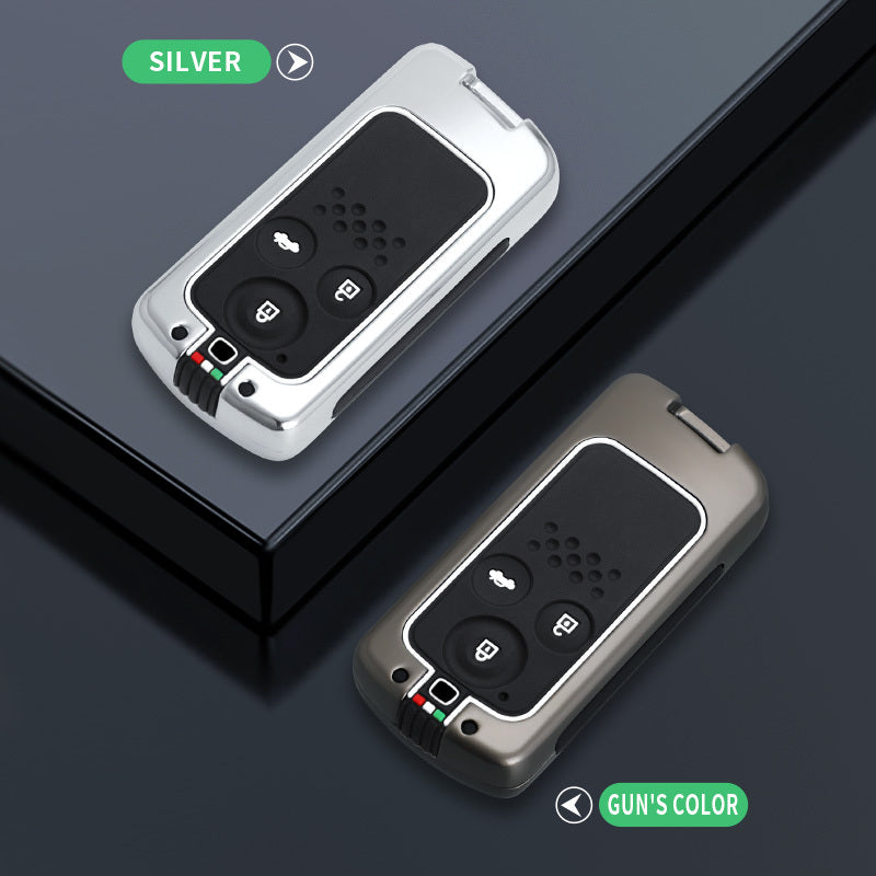 GPRGIT Zinc Alloy Car Keyless Accessories for Honda Accord CIVIC CRV Fit 2006-2015 2 3 Buttons Remote Holder Key Case Cover Shell