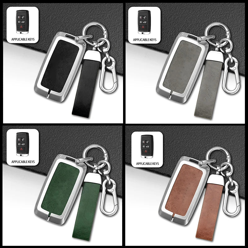 GPRGIT Car Key Cover Case for Range Rover Velar for Land Rover Defender 110 Discovery 4 5 Keychain Remote Keyring