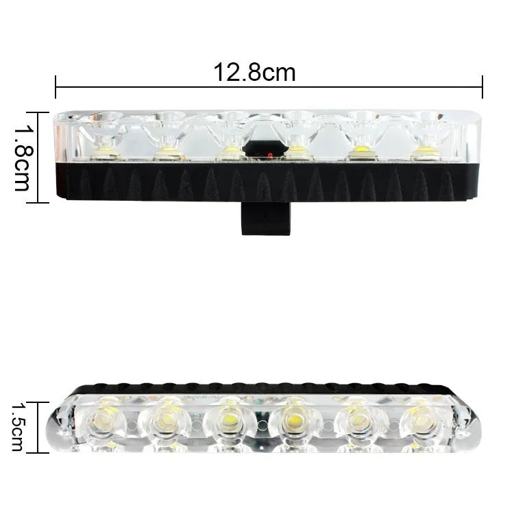 4-Piece LED Strobe Grille Light Strip Red/Blue with Remote, Model XA9206-4