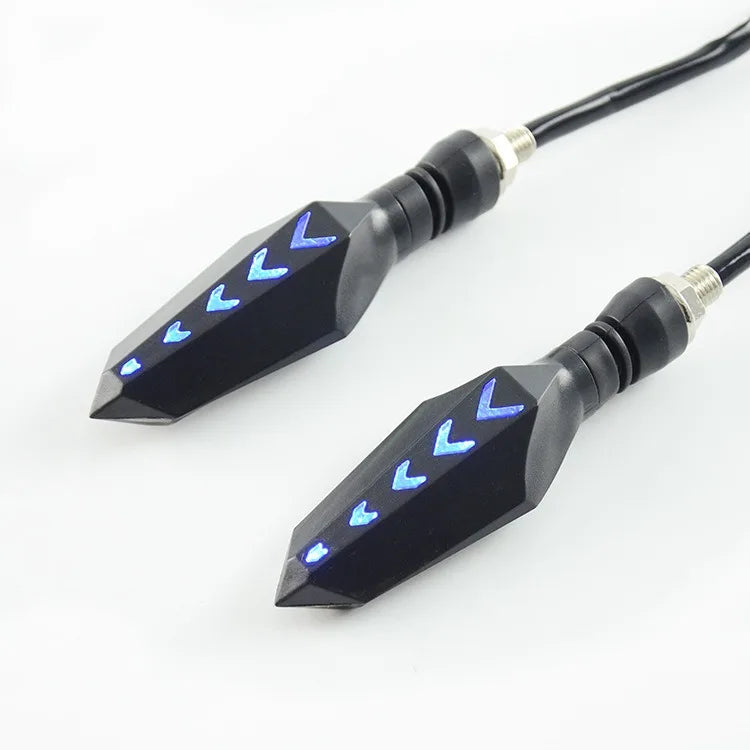 GPRGIT Dynamic Flow LED Turn Signal Light Yellow Sequential Blinker for Motorcycle
