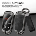 GPRGIT Zinc Alloy Leather Car Key Case Cover for Dodge Wrangler Jeep Renegade Commander Grand WK2 KL Chrysler 200 300C
