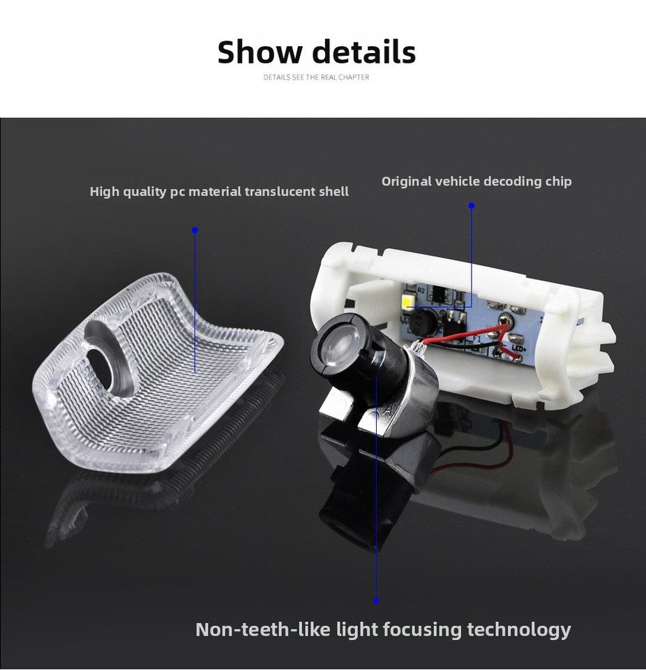 GPRGIT Wireless LED Door Welcome Light Laser Projector Logo Car Accessories for Nismo PATROL 2012-2017 TEANA 2008-2012