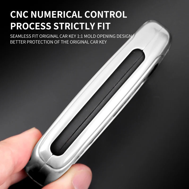 GPRGIT Zinc Alloy Leather Car Key Case Cover for Jeep Renegade Commander Grand WK2 KL Chrysler 200 300C Dodge Wrangler
