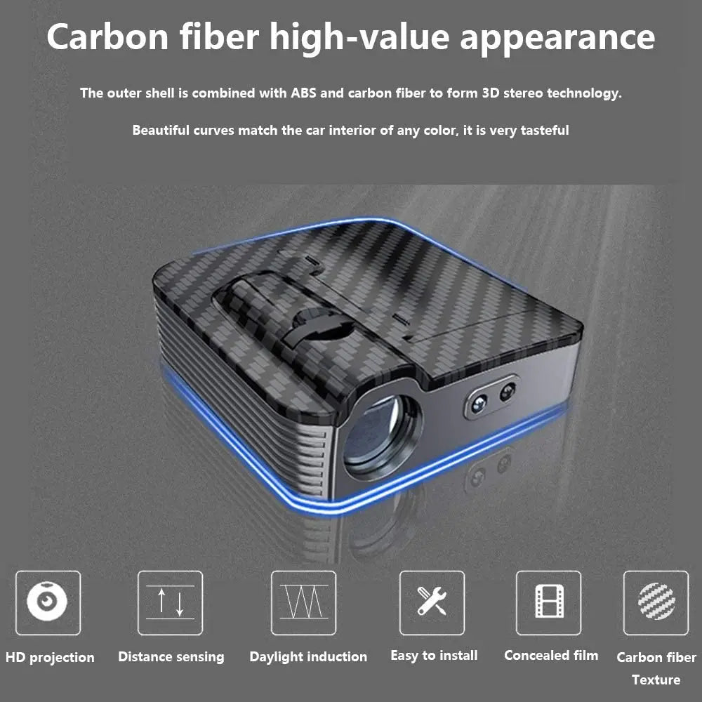 GPRGIT Wireless Car Door Custom Logo Welcome Light LED Projector Lamp Car Accessories Interior Decorative