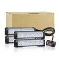 Super Bright 4 in 1 Car LED Warning Light Bar Grill Side Marker Strobe Lights Kit Emergency Flashing Light Car Truck