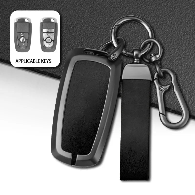 GPRGIT Car Key Cover Case Shell for Ford Fusion Mondeo Mustang Explorer Focus Ranger F150 F250 F350 Edge Raptor EcoSport