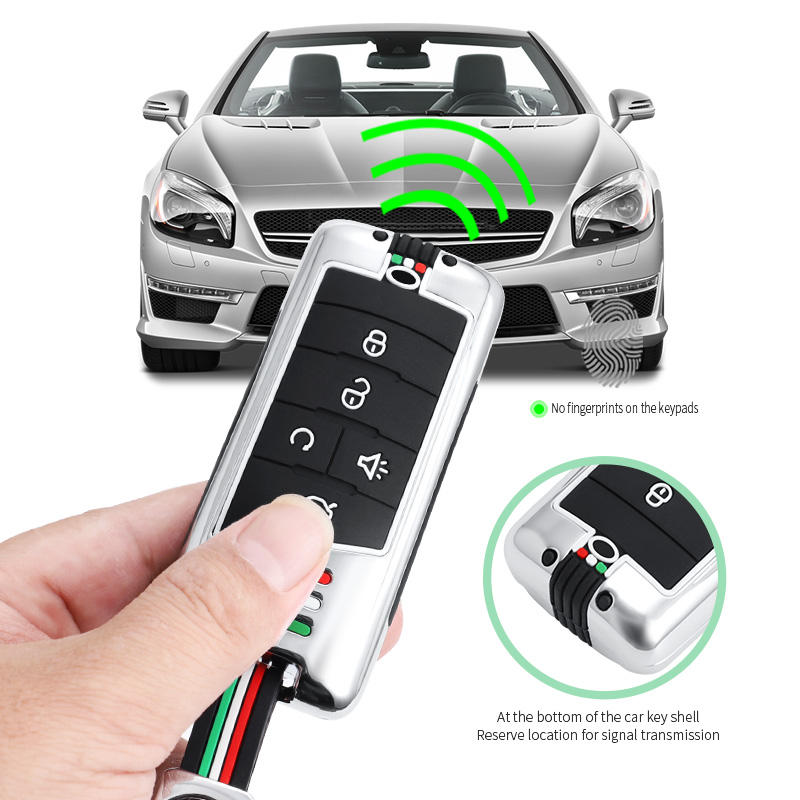 GPRGIT Metal 5-Button Car Key Case Cover for GAC Trumpchi GS4, GM8, GA3, GA6, GS7, GS8 (Keyless Fob)