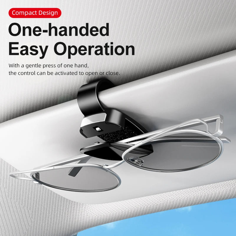 GPRGIT Universal Car Sun Visor Sunglasses Holder Mirror Clip ABS 7x4x3cm