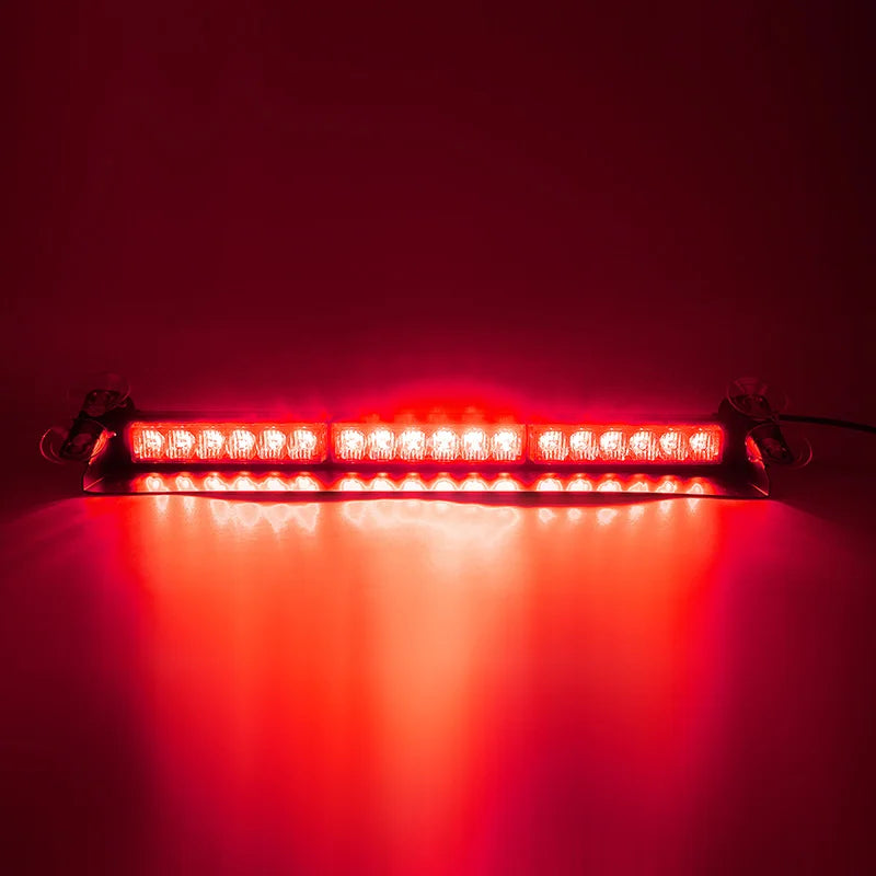 LED Front Rear Windshield Light Emergency Dash Strobe Lights Bar Traffic Advisor Safety Hazard Warning Flash Lights for Trucks