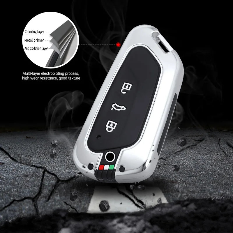 GPRGIT Zinc Alloy Car Key Shell Cover Case for VW Golf 8 Mk8 GTI GTD R ID3 ID4 2020 for Skoda Octavia A8 2021 SEAT Leon MK4 Accessories