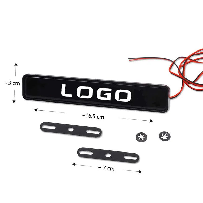 GPRGIT Car Logo LED Light Front Grille Emblem Badge Illuminated 12V CE