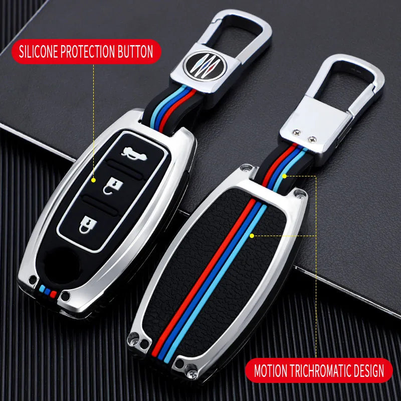 GPRGIT Zinc Alloy Remote Key Case Cover Shell for Nissan Qashqai X-Trail T31 T32 Juke J10 J11 Tiida Altima Pathfinder Kicks