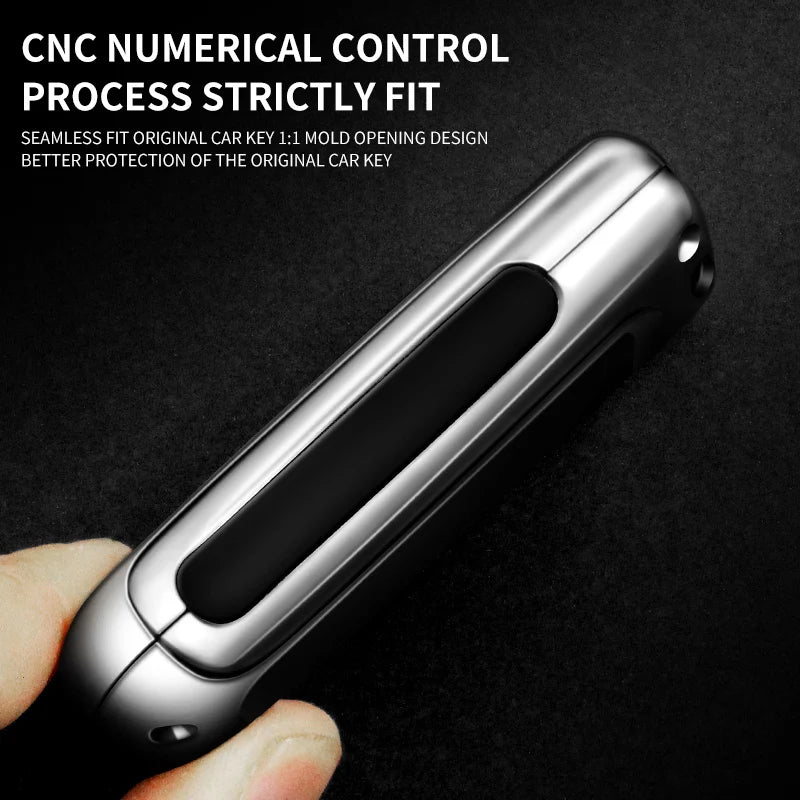GPRGIT Zinc Alloy Leather Car Remote Key Case Cover Shell for Mitsubishi Xpander Outlander ASX Pajero Eclipse Cross Montero
