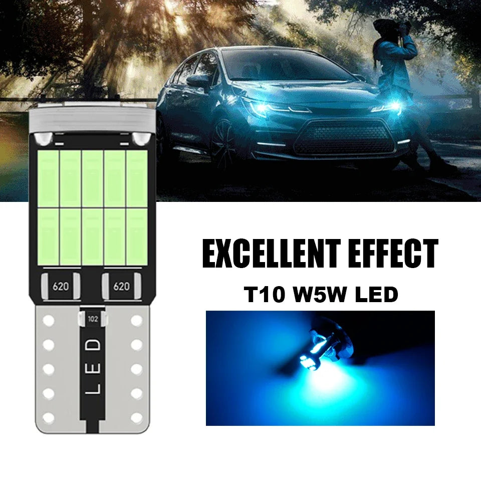 GPRGIT 12V Car Interior LED Reading Light 4014 26SMD T10 W5W 194 168 Red White Blue