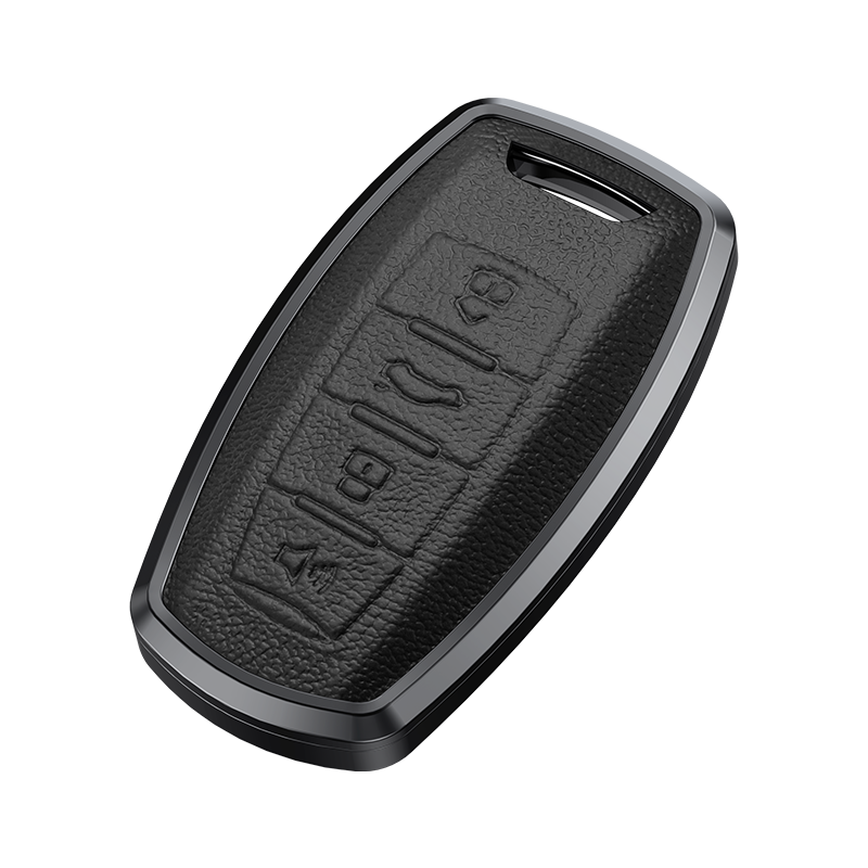 GPRGIT Aluminum Alloy+Leather Car Key Cover Case for Great Wall Haval H6 H7 H8 H9 F5 F7 H2S Coupe