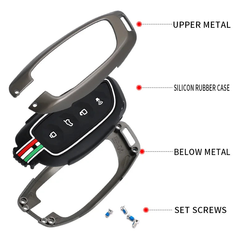 GPRGIT Zinc Alloy Car Key Case Cover Shell for Haval H9 F7x H5 H3 Great Wall 5 3 M2 H6 Coupe Great Wall M4 H2 6 Holder