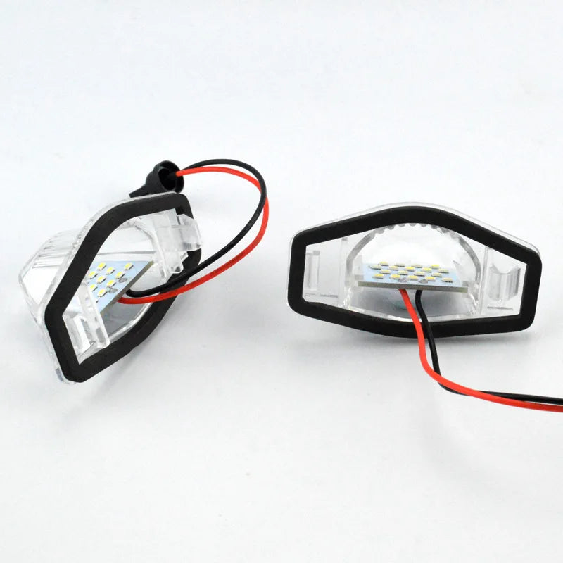 GPRGIT 2Pcs 12V 18LED License Plate Light for Honda Odyssey CRV Jazz FR-V Stream Insight 6500K